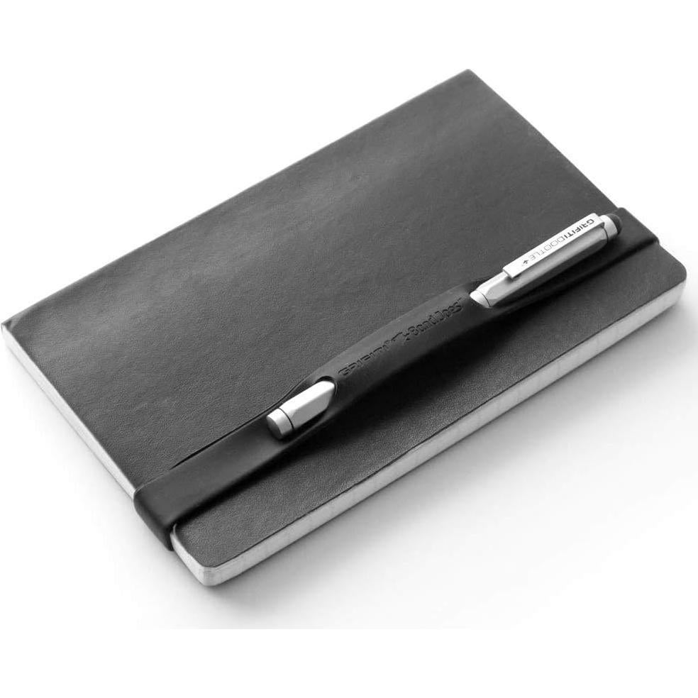 Grifiti Soporte para Bolígrafo y Lápiz de Silicona Negro - Pack de 4