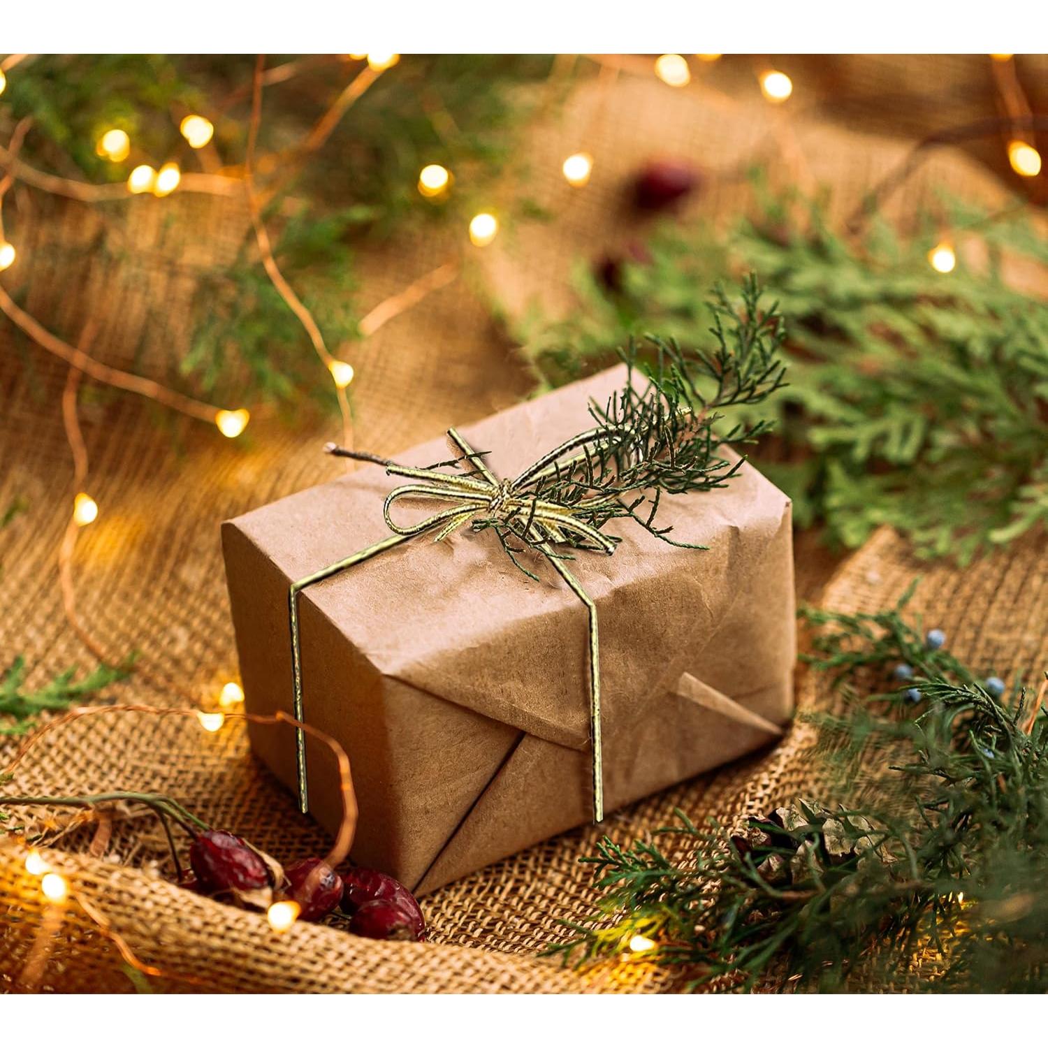 K-Kraft Laços Elásticos Dorados 10" para Regalos - Paquete 100