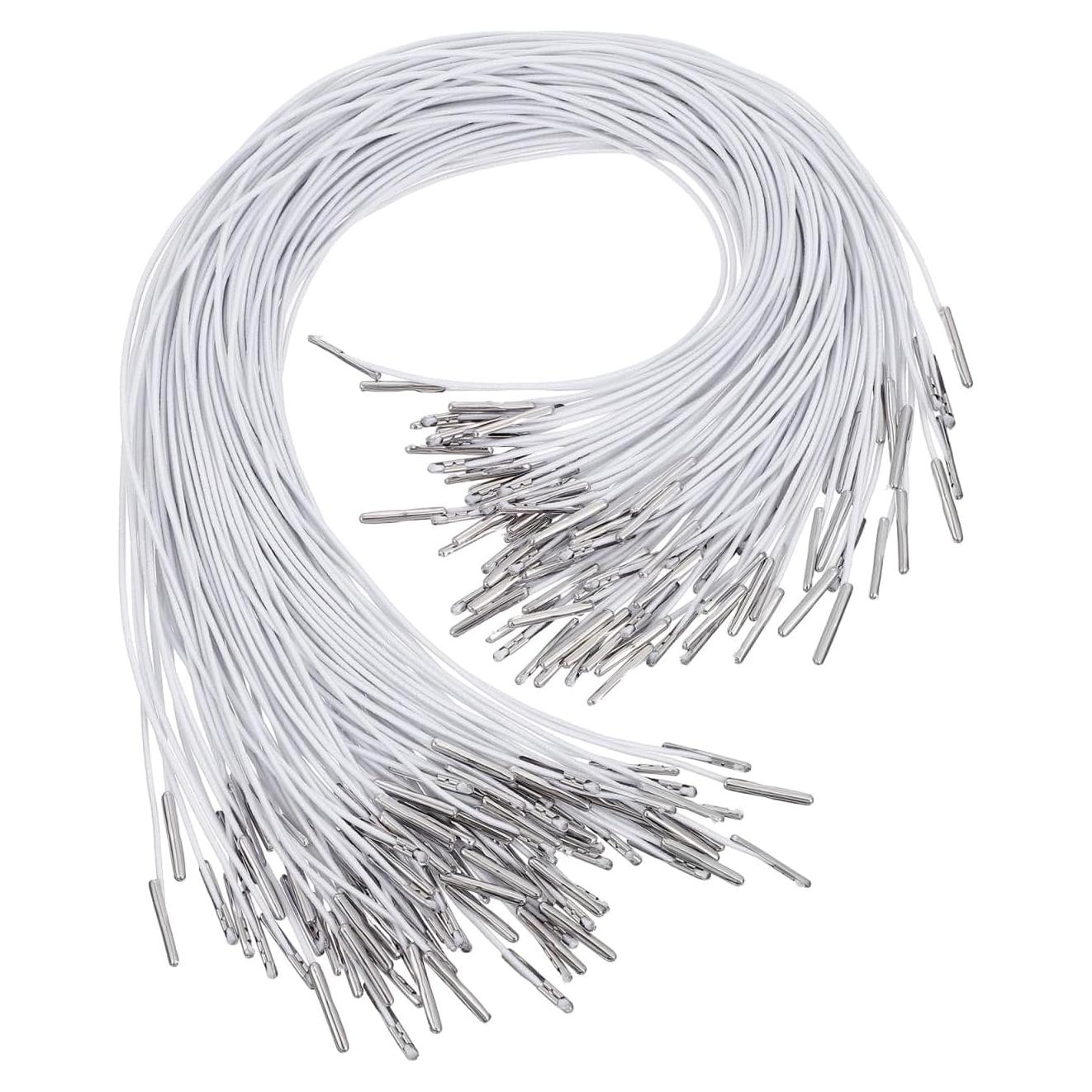 Cuerda Elástica Tofficu 100pcs 35.4cm Polipropileno Blanco