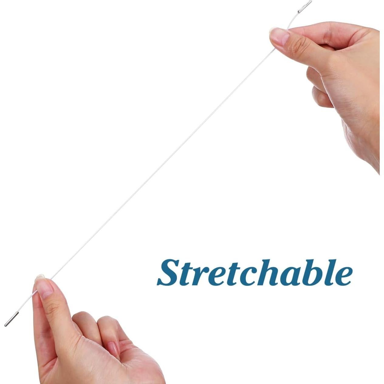 Cuerda Elástica Tofficu 100pcs 35.4cm Polipropileno Blanco