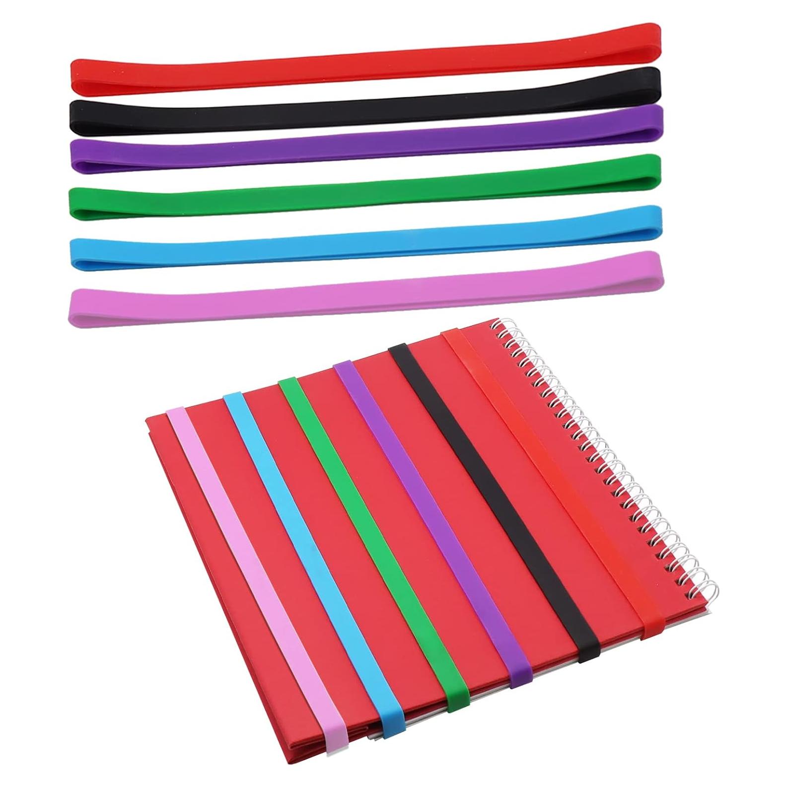 Bandas de Goma de Silicona ATEN 6 Colores 19.8x1 cm