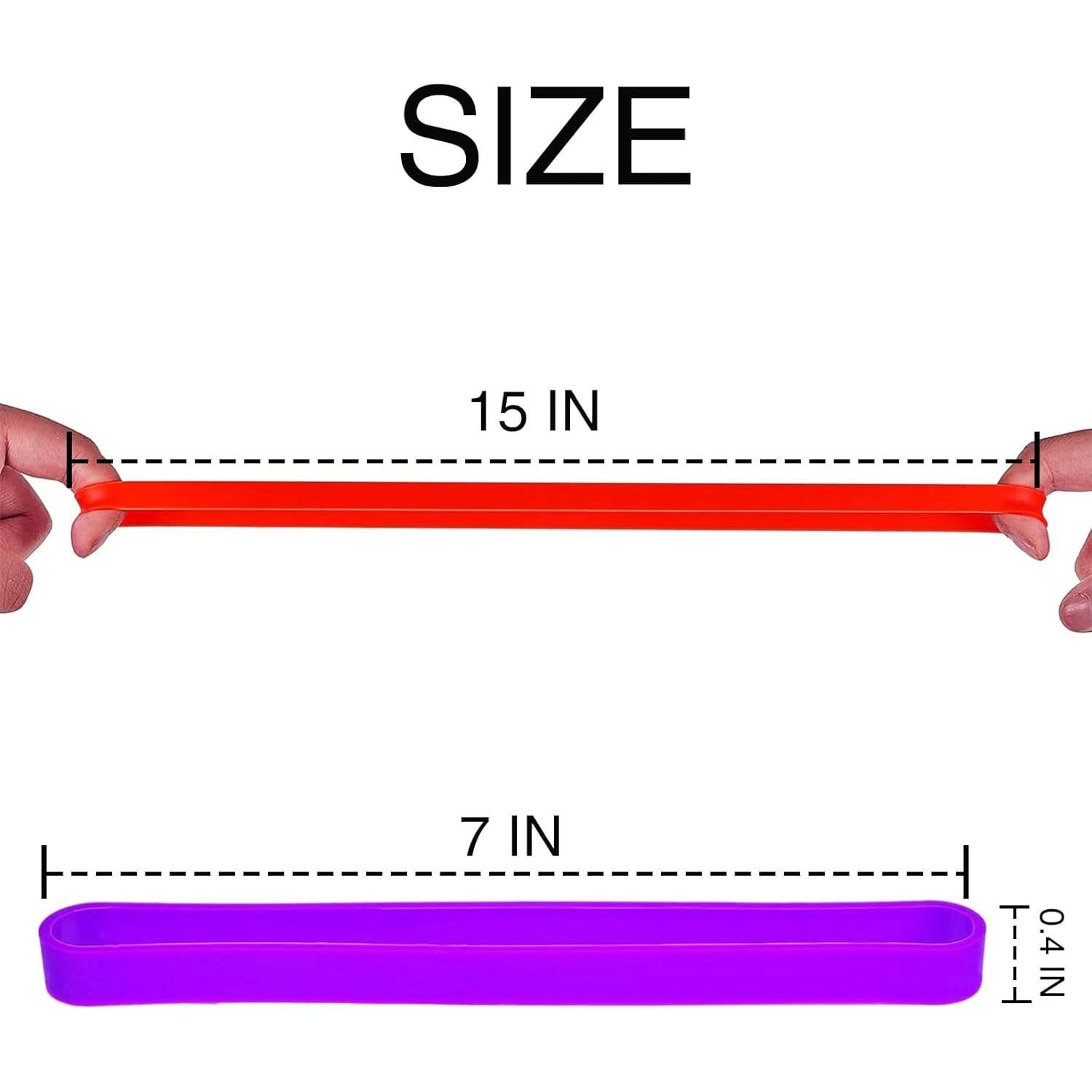 Bandas de Goma de Silicona ATEN 6 Colores 19.8x1 cm