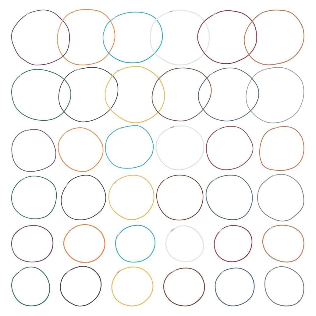 Correas Elásticas WEBEEDY 36 Pcs Multicolor para Cuadernos