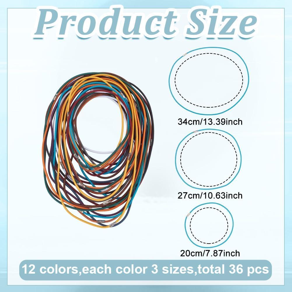 Correas Elásticas WEBEEDY 36 Pcs Multicolor para Cuadernos