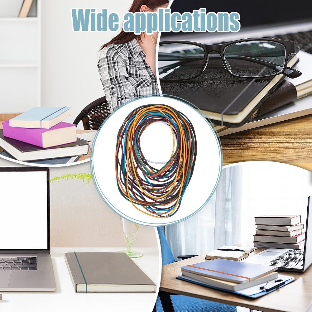 Correas Elásticas WEBEEDY 36 Pcs Multicolor para Cuadernos