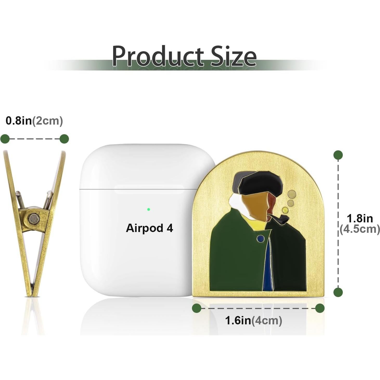 Clip de Metal Vintage AVECMOI Van Gogh 4.1cm Oro