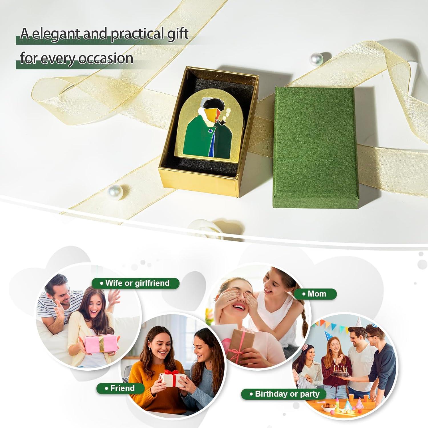 Clip de Metal Vintage AVECMOI Van Gogh 4.1cm Oro