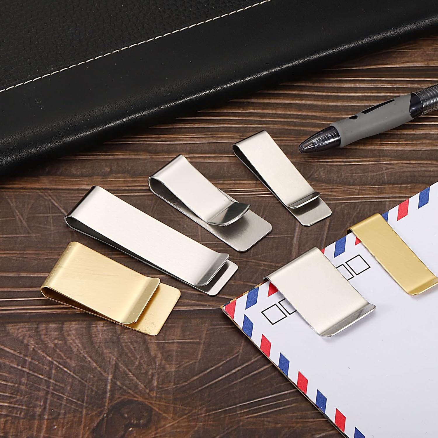 Soporte para bolígrafo PATIKIL de acero inoxidable, paquete de 4