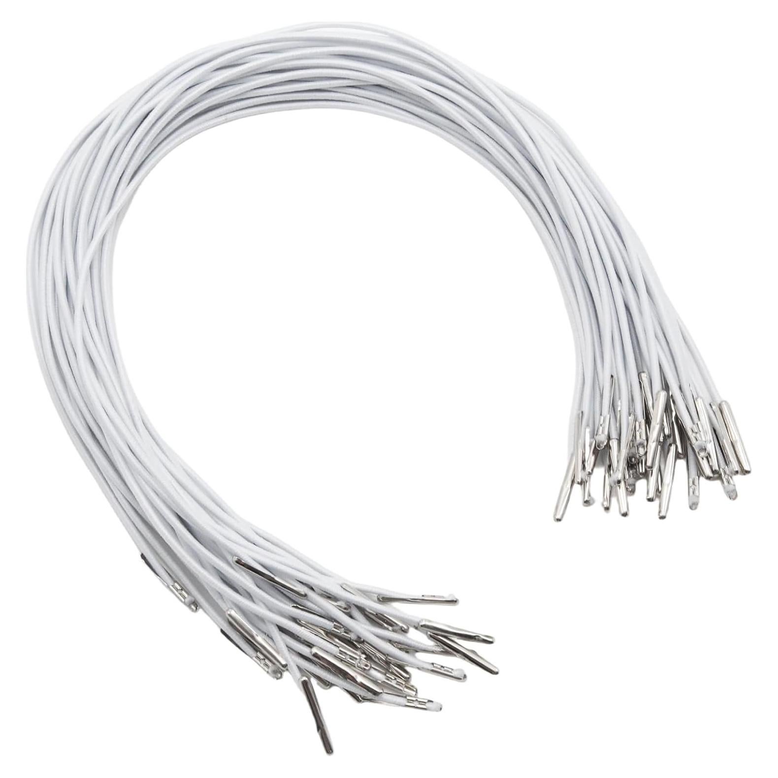 Cuerdas Elásticas 30cm Pino y Lino Paquete de 30 Blancas