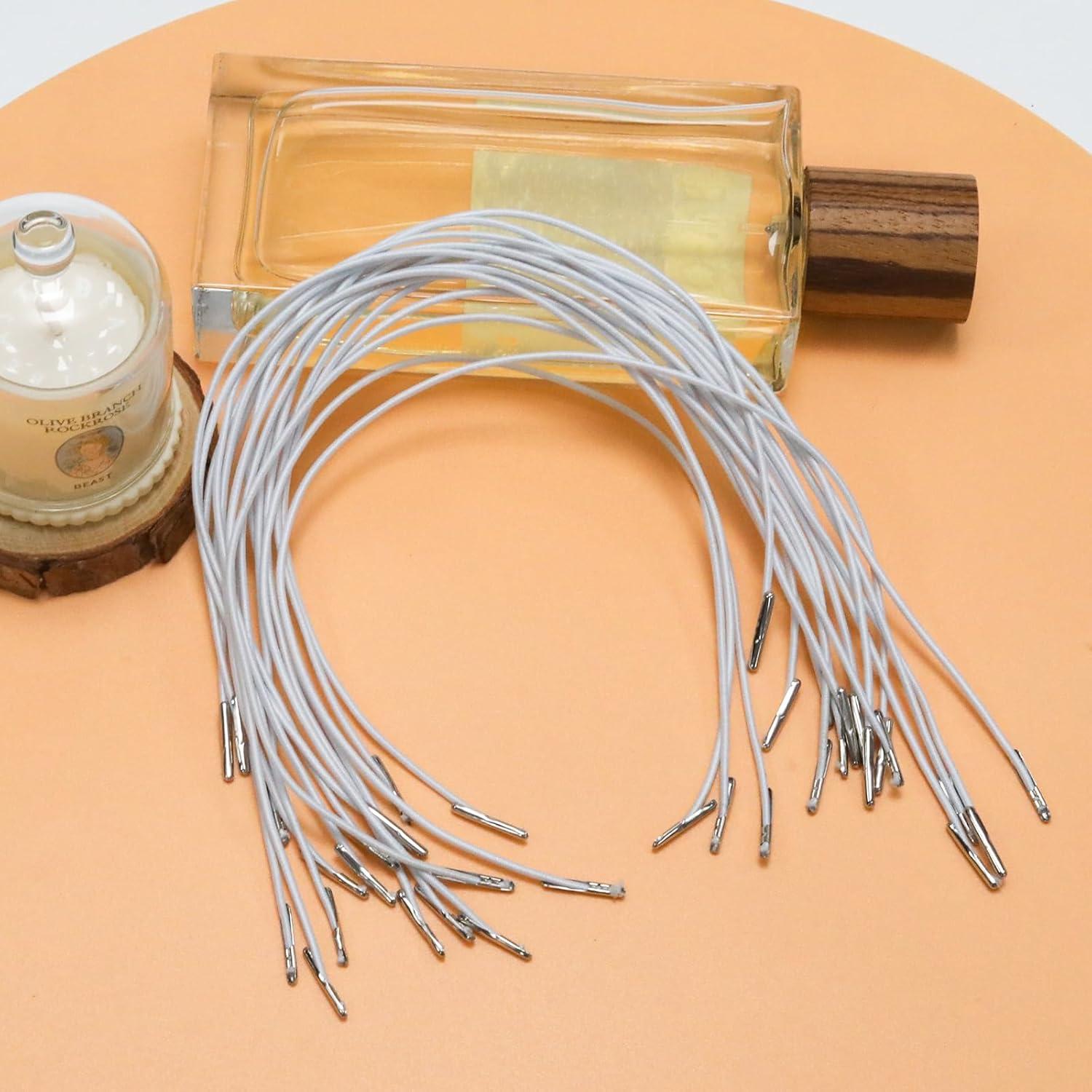 Cuerdas Elásticas 30cm Pino y Lino Paquete de 30 Blancas