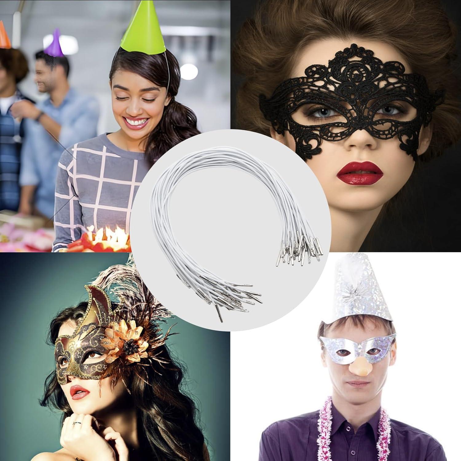 Cuerdas Elásticas 30cm Pino y Lino Paquete de 30 Blancas