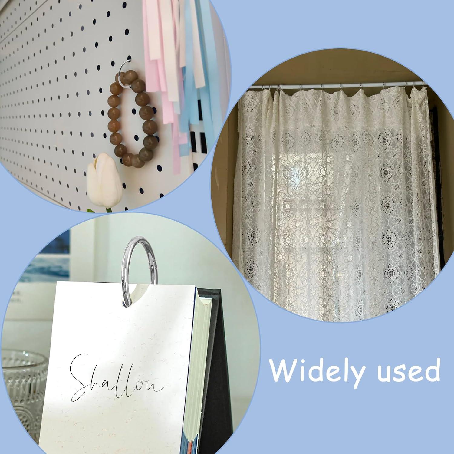 Anillos de Encuadernación Sueltos KTOJOY 50 Piezas 50 mm Plateado