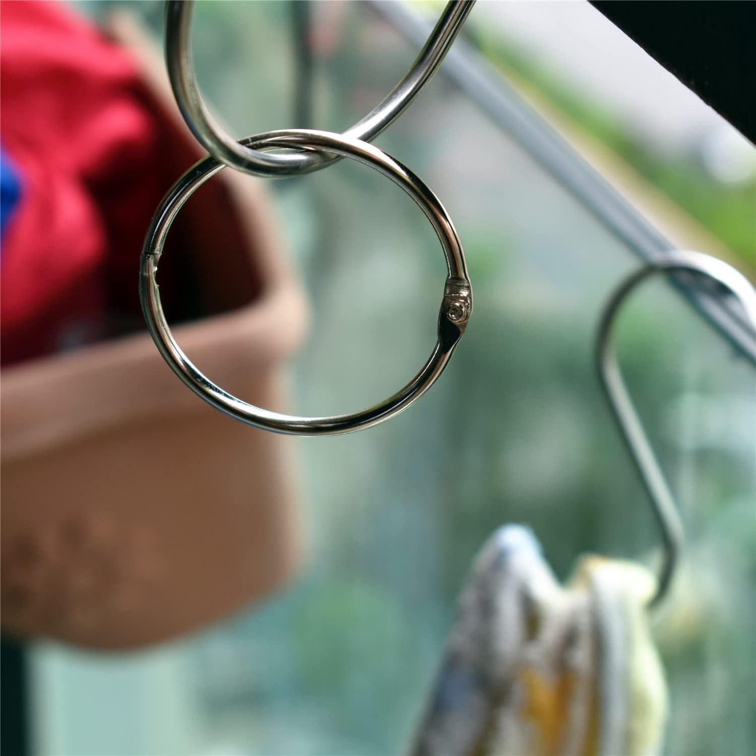 Anillos de Encuadernación GOTOONE 5.08 cm Plateados Paquete de 20