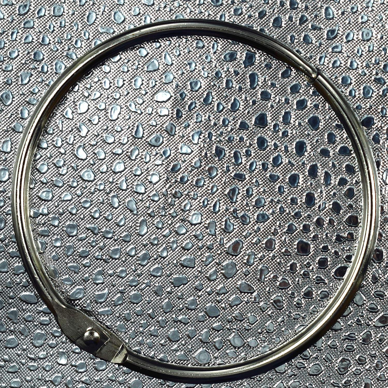 Anillos de Encuadernación GOTOONE 5.08 cm Plateados Paquete de 20