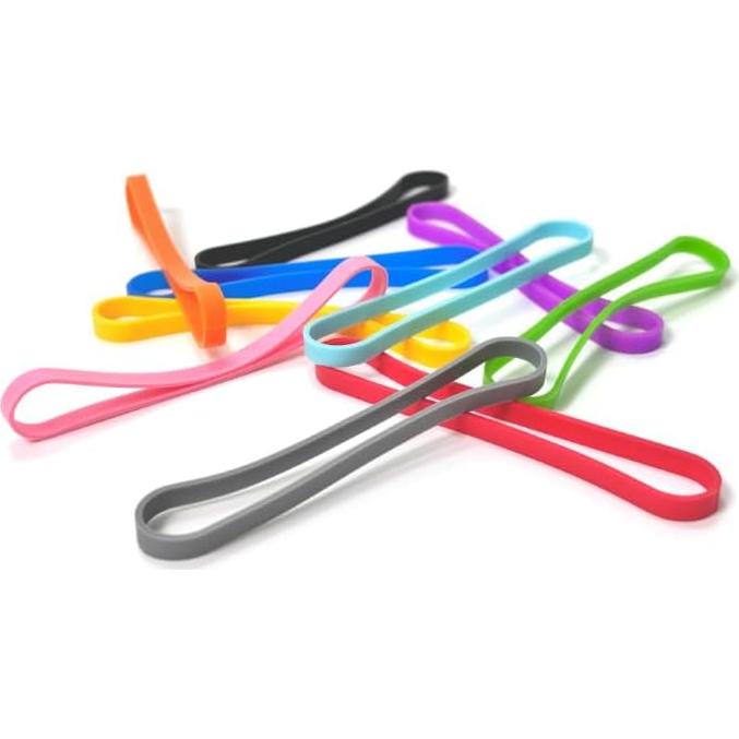 Bandas de Goma de Silicona 15 Pcs 14cm Multicolor Damyda