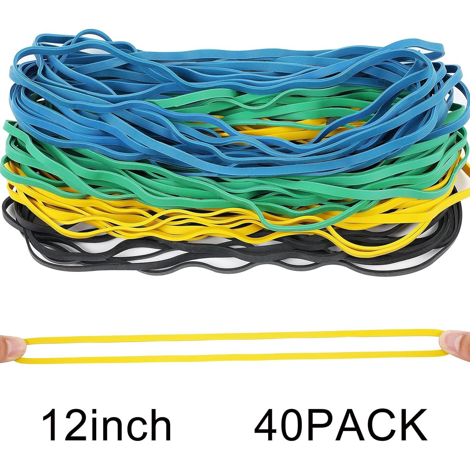 Bandas de Goma Grandes AMUU 30cm 40 Piezas Multicolor