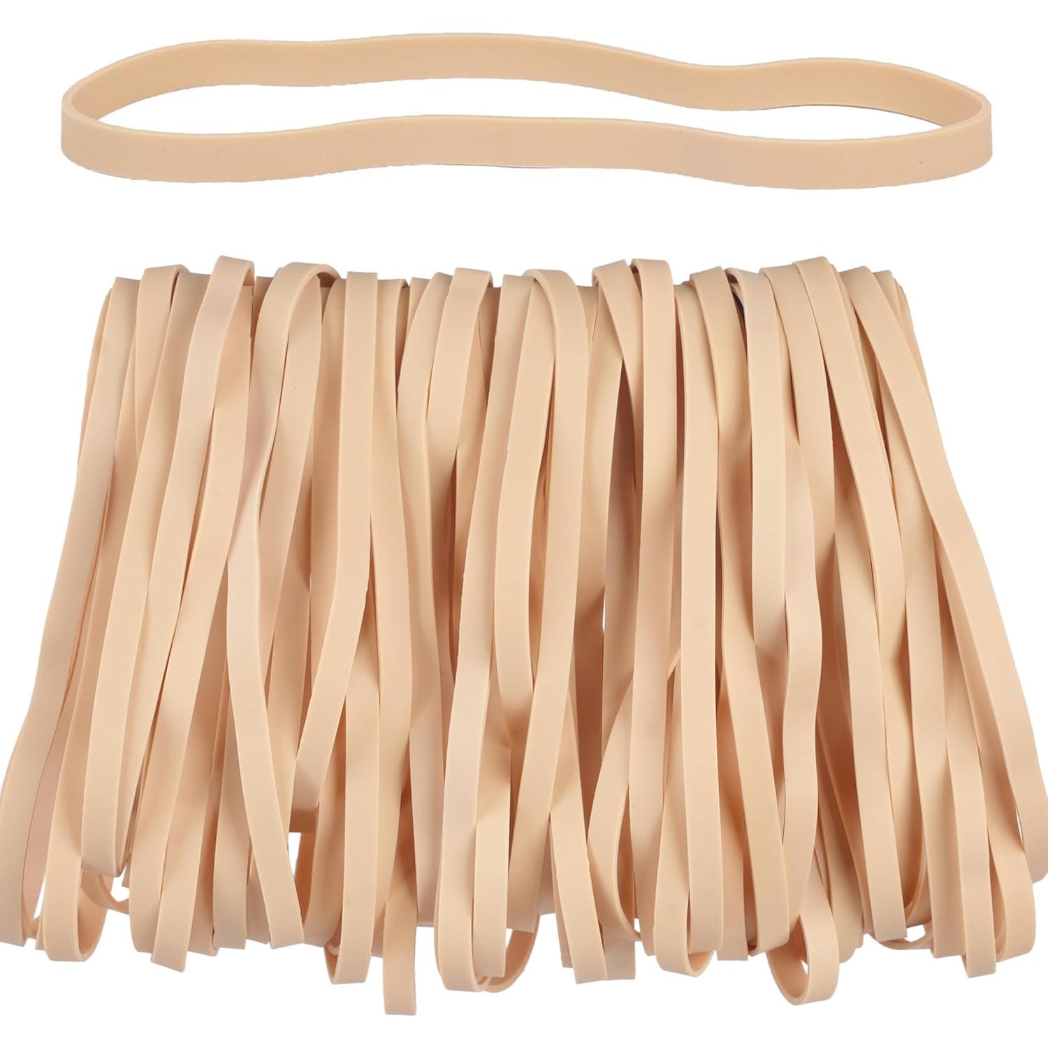 Bandas de Goma Grandes Beige AIWOQI 65 Pcs 15cm x 0.6cm