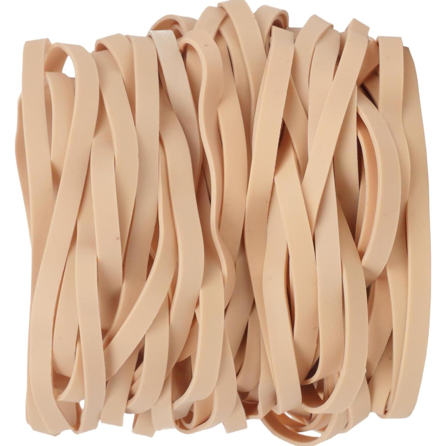 Bandas de Goma Grandes Beige AIWOQI 65 Pcs 15cm x 0.6cm