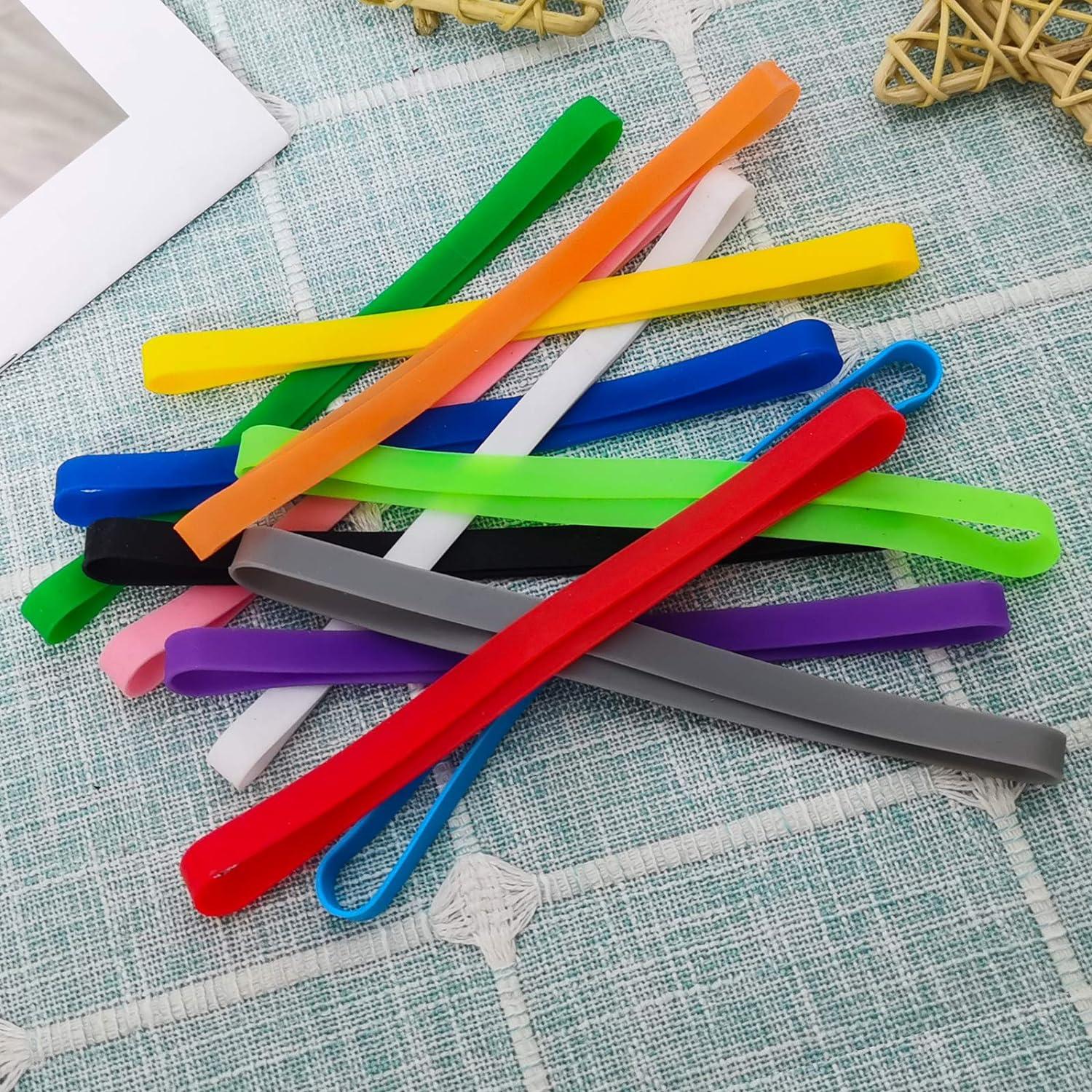 Bandas de Goma de Silicona Coopay 60 Piezas 14 cm Coloridas
