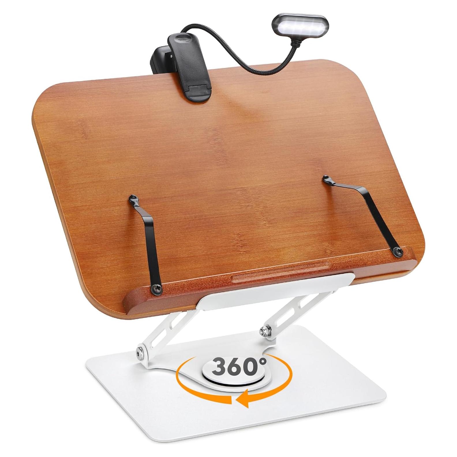 Soporte de Libro Ajustable FLINKYE BS-1-360 Plegable