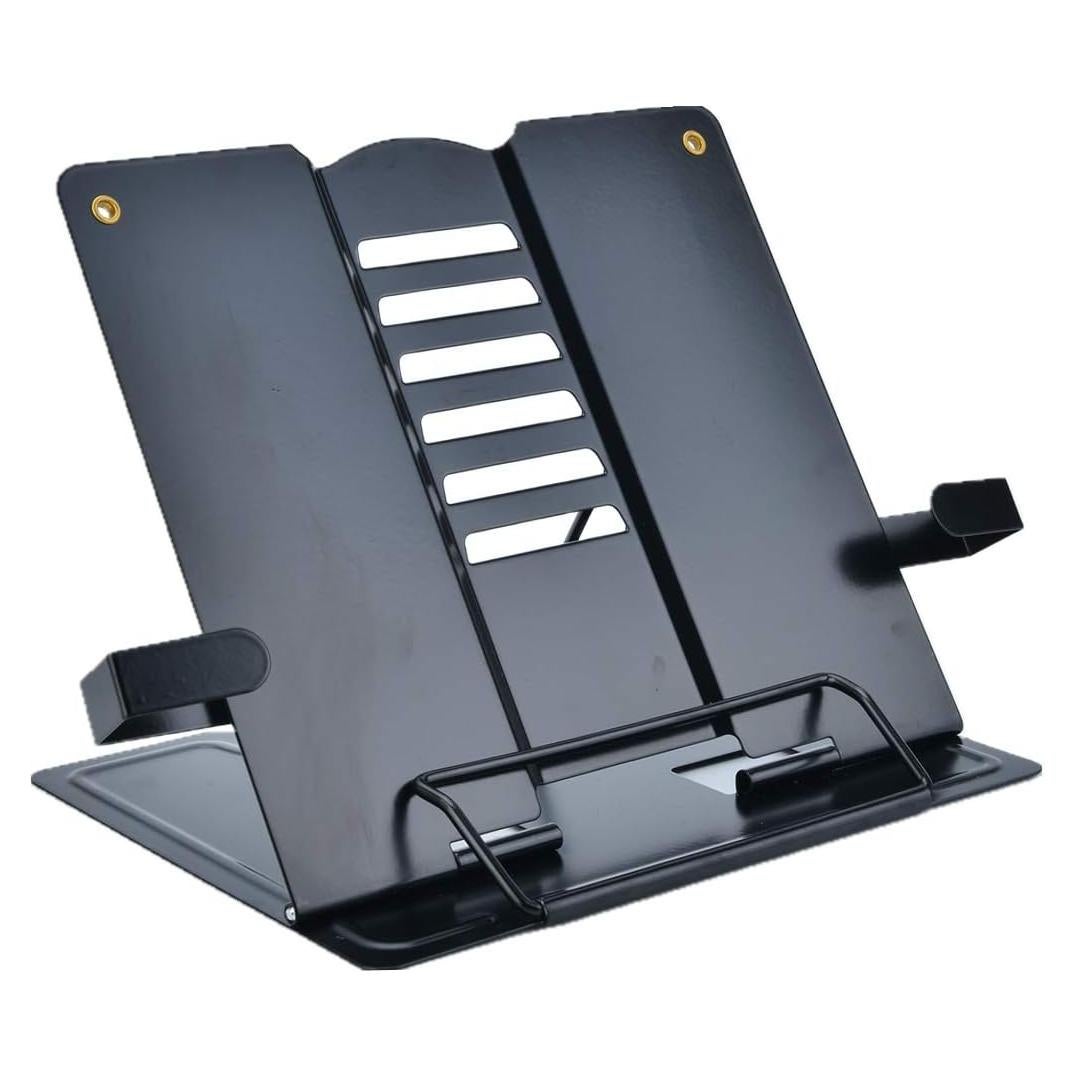 Soporte de Libro Citmage Ajustable de Metal Negro 21.1x21.8cm