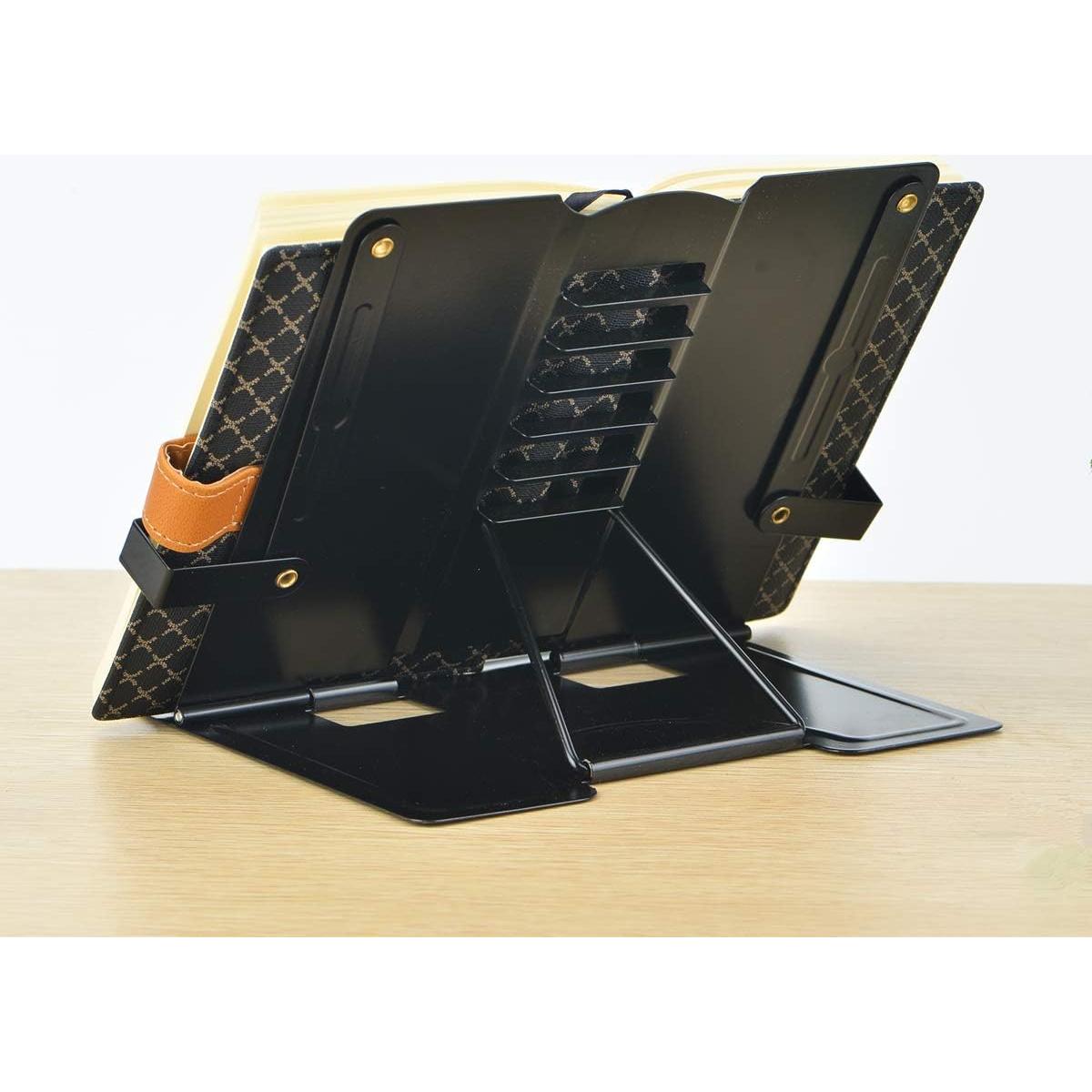 Soporte de Libro Citmage Ajustable de Metal Negro 21.1x21.8cm