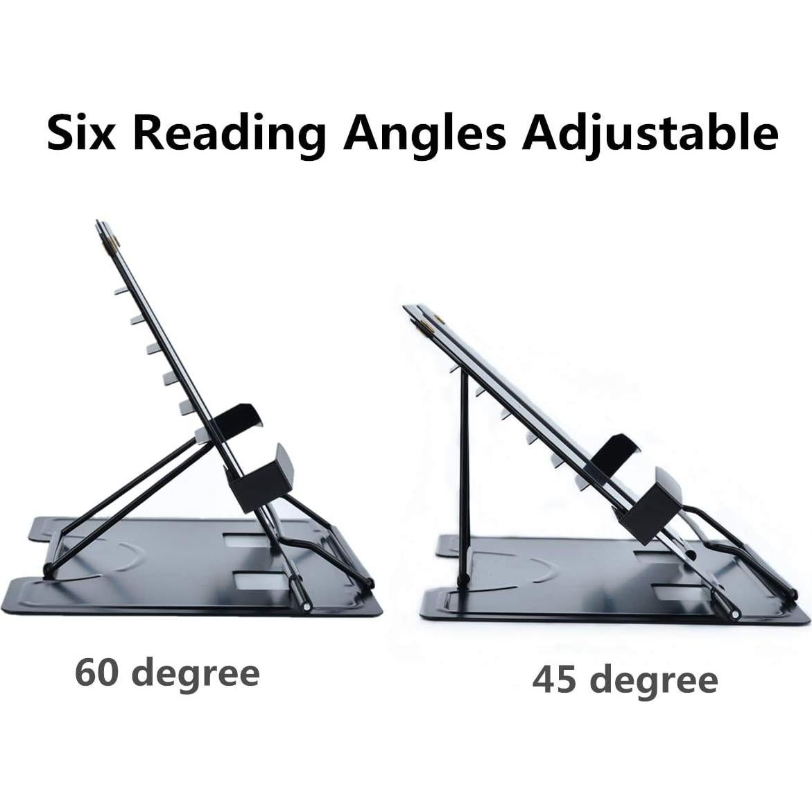 Soporte de Libro Citmage Ajustable de Metal Negro 21.1x21.8cm