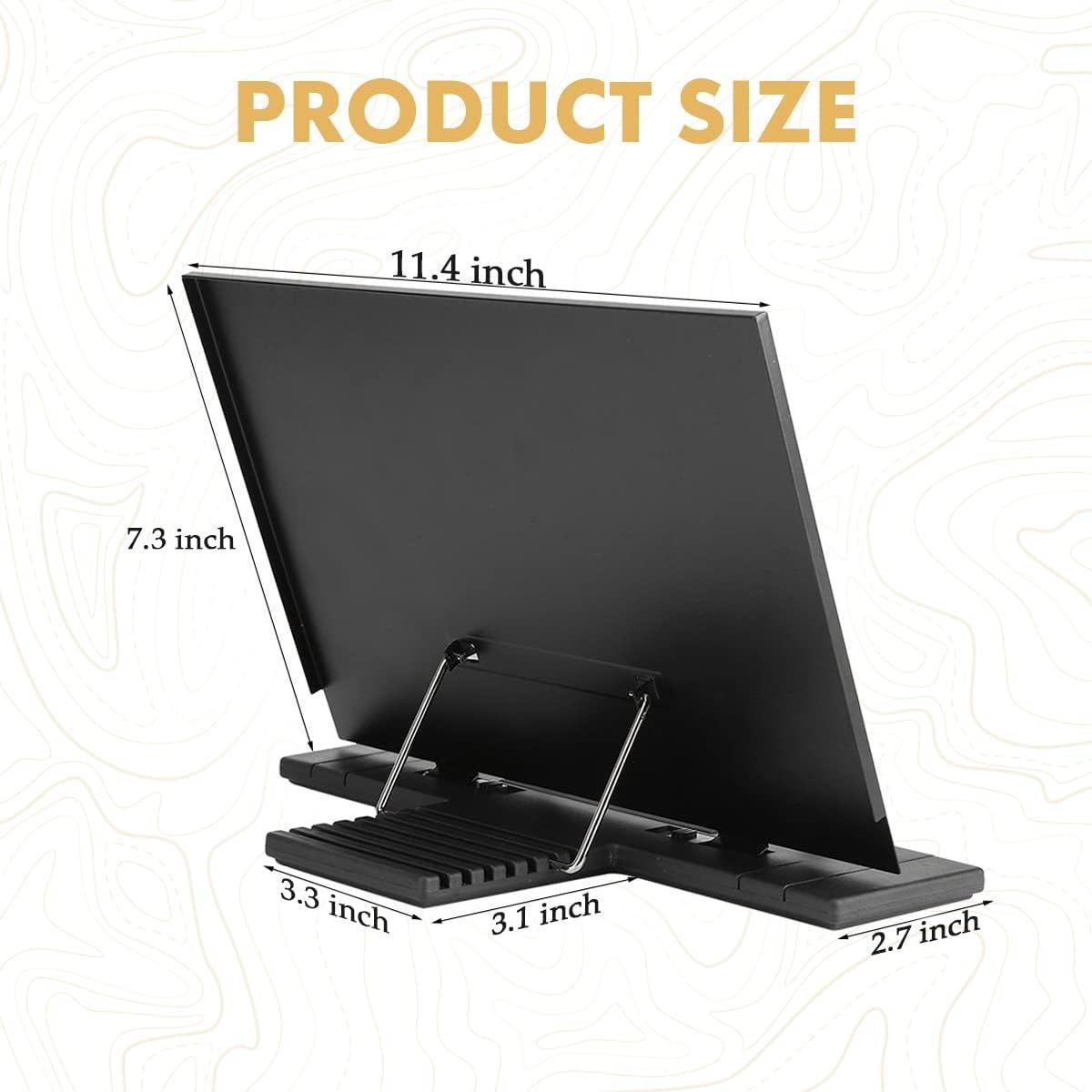 Soporte de Documentos Barelove Plegable Metal 7 Posiciones Negro