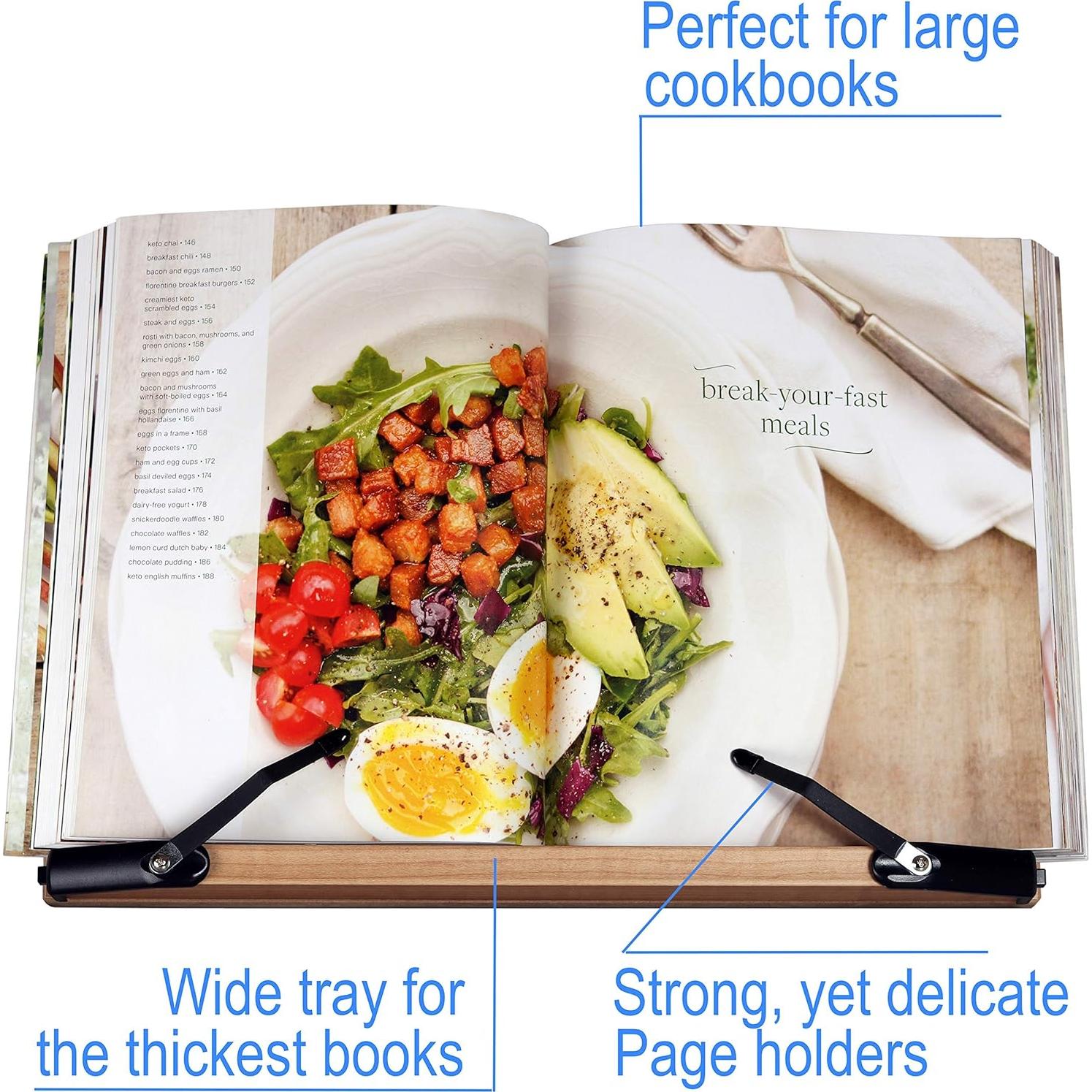 Soporte de Libro A+ BS2500 Grande 40.6x26.7 cm Ajustable Plegable