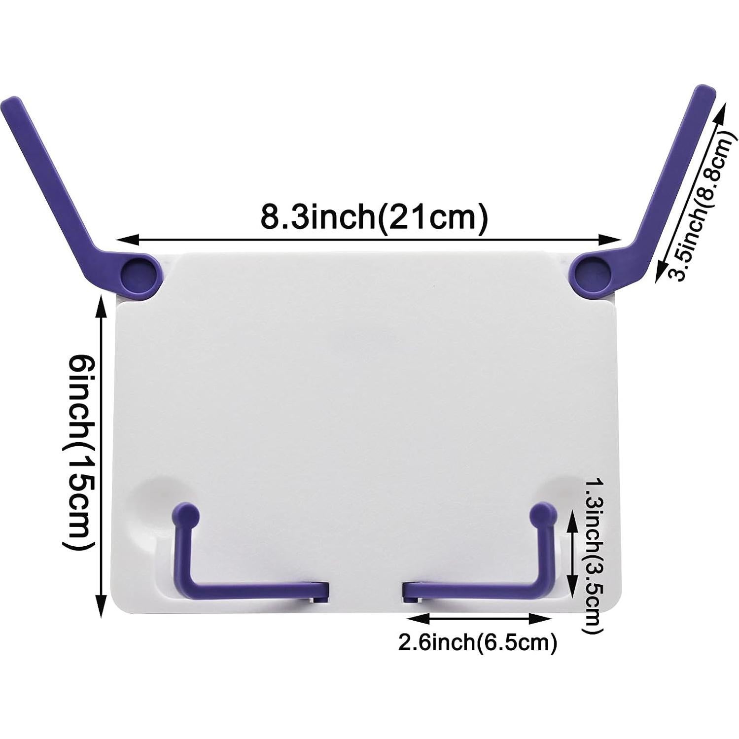 Soporte de Libro Plegable Maydahui Azul Ergonómico 21x16 cm