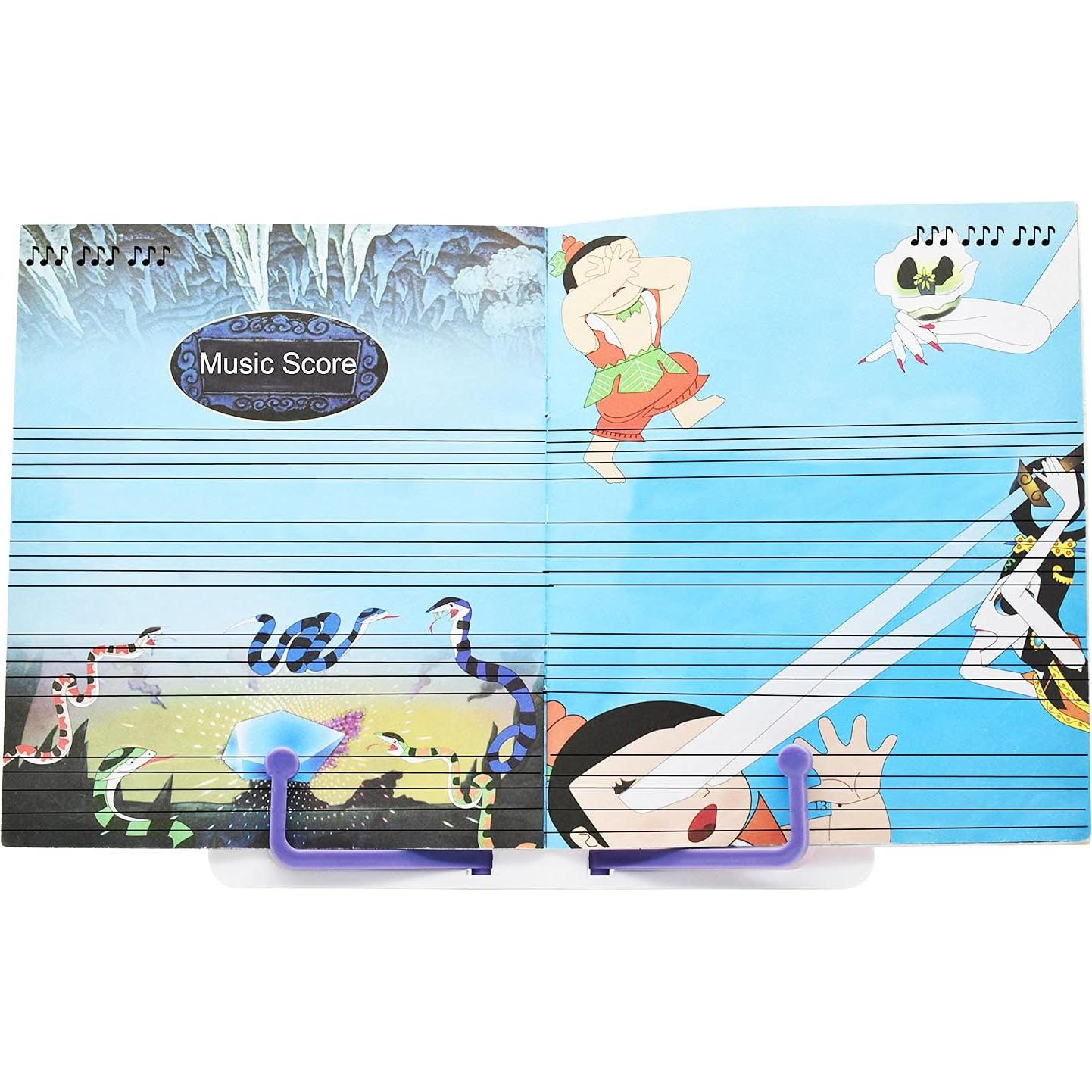 Soporte de Libro Plegable Maydahui Azul Ergonómico 21x16 cm