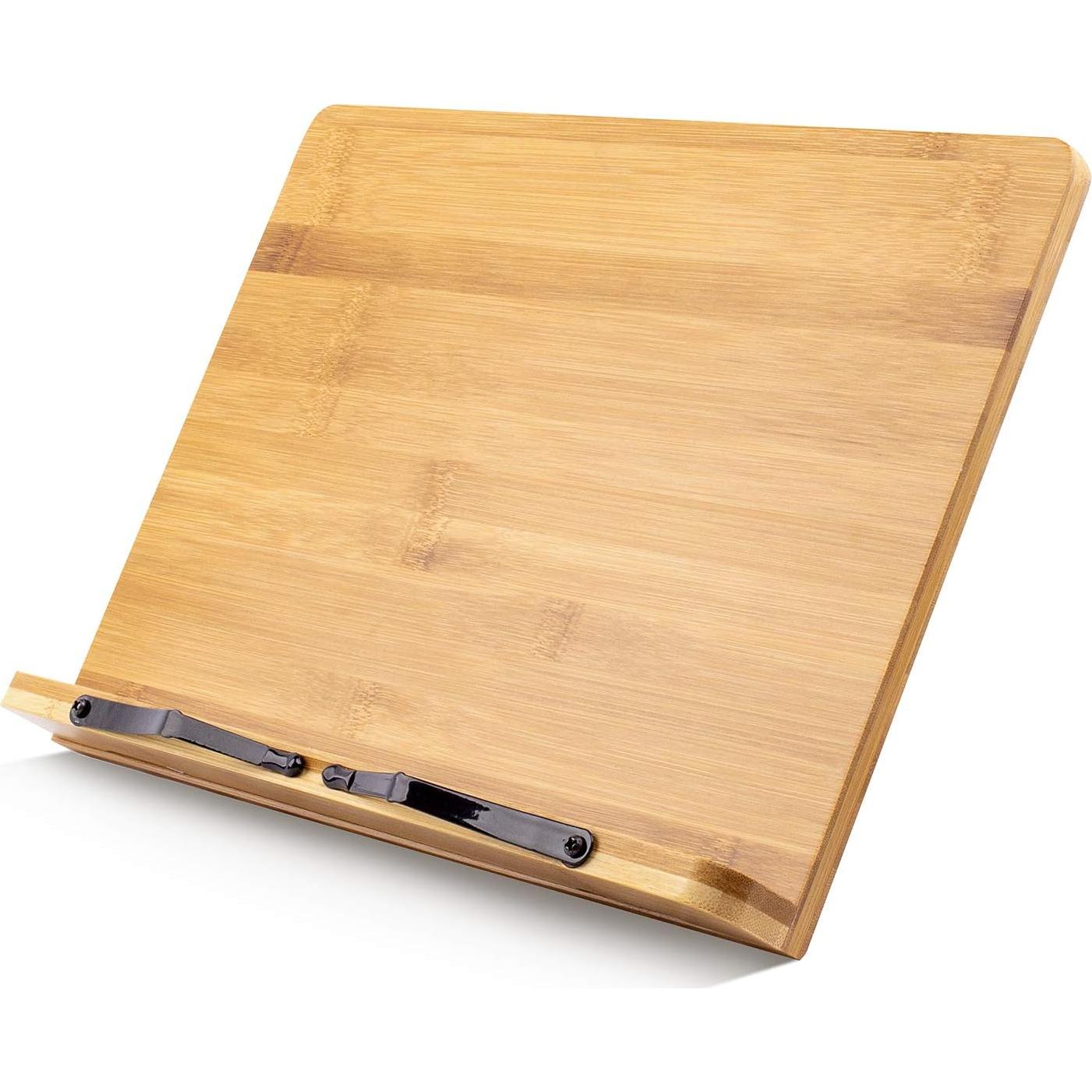 Soporte de Libros Grande Goldwish A+ Bambú 39 x 28 cm Ajustable