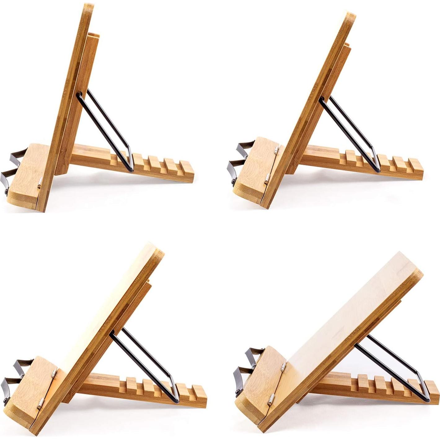 Soporte de Libros Grande Goldwish A+ Bambú 39 x 28 cm Ajustable