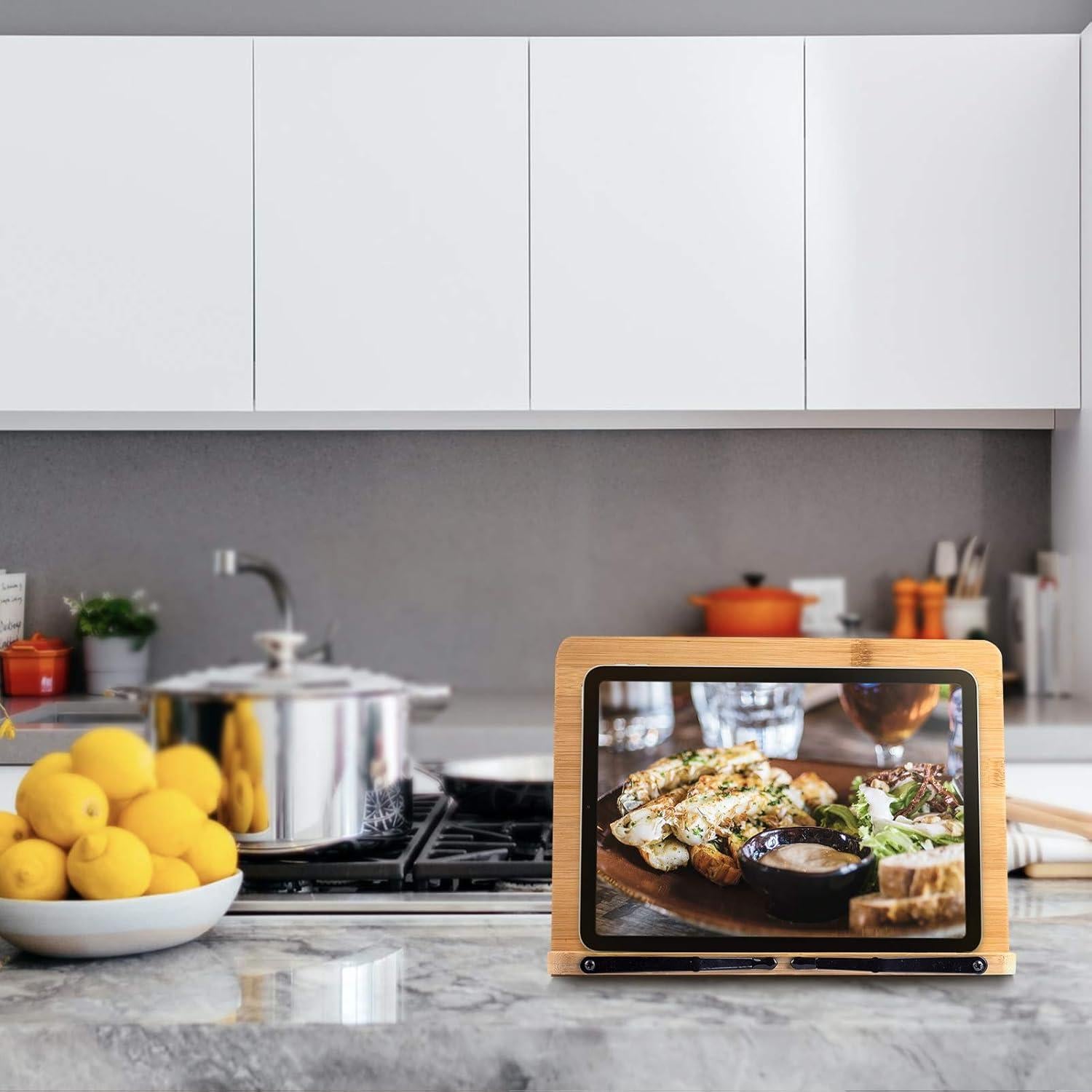 Soporte de Libros Grande Goldwish A+ Bambú 39 x 28 cm Ajustable