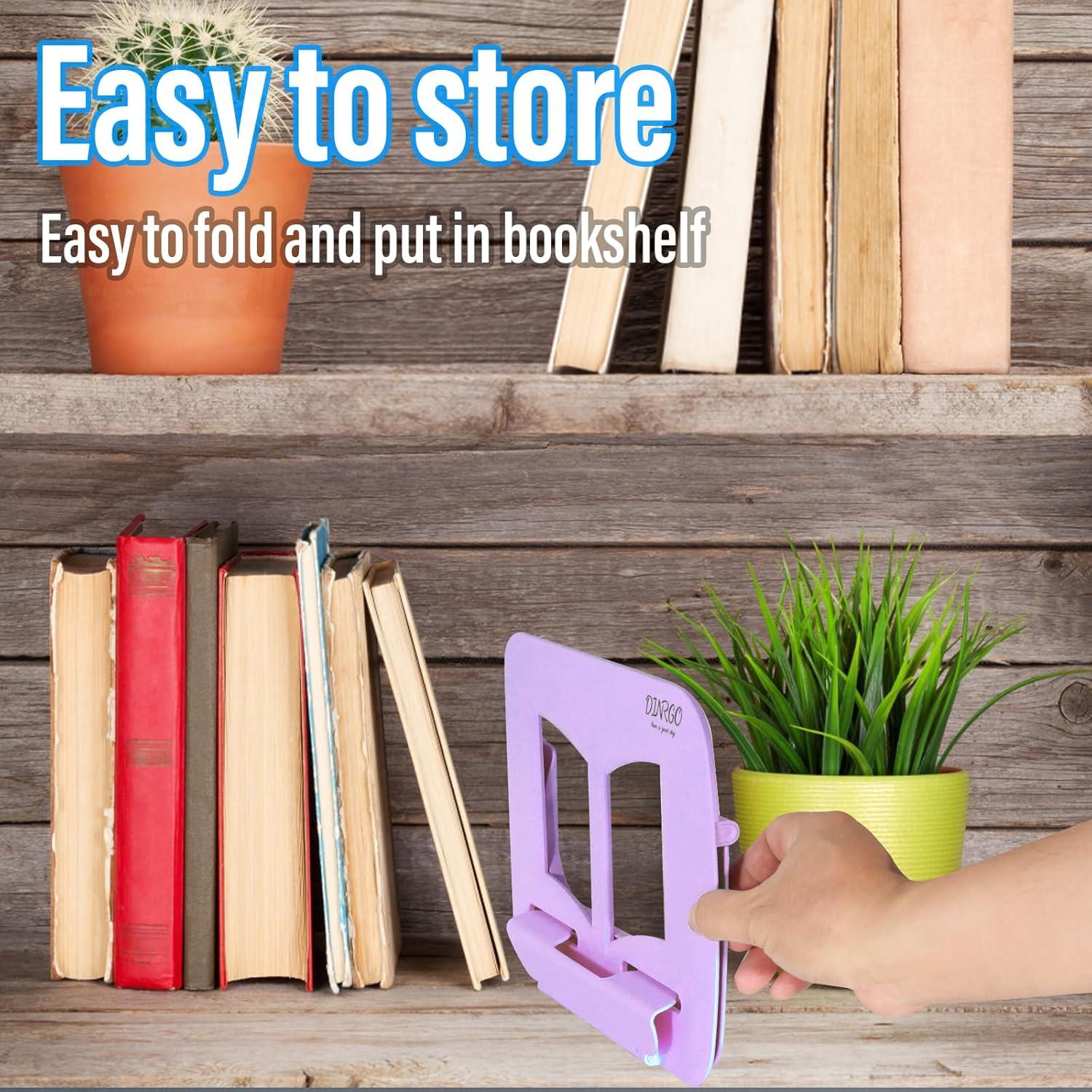 Soporte de Libro Ajustable Dinrgo Púrpura 30x21 cm