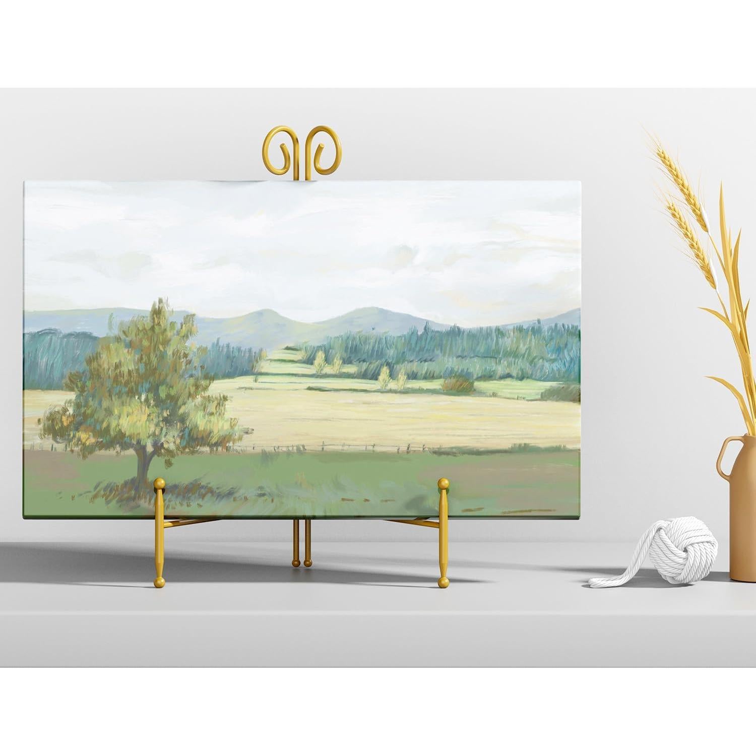 Soporte de Exhibición SVENJBB Dorado 25 cm Plegable 2 Paquete