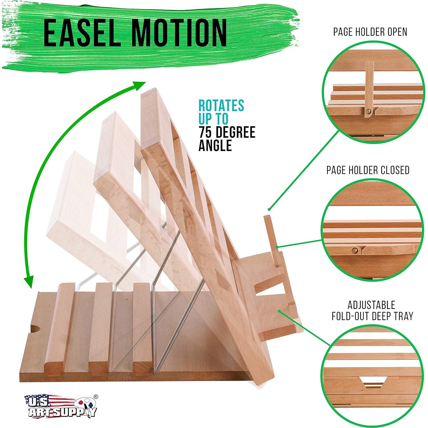 Caballete de Madera Ajustable Suministro de Arte 34.3 cm