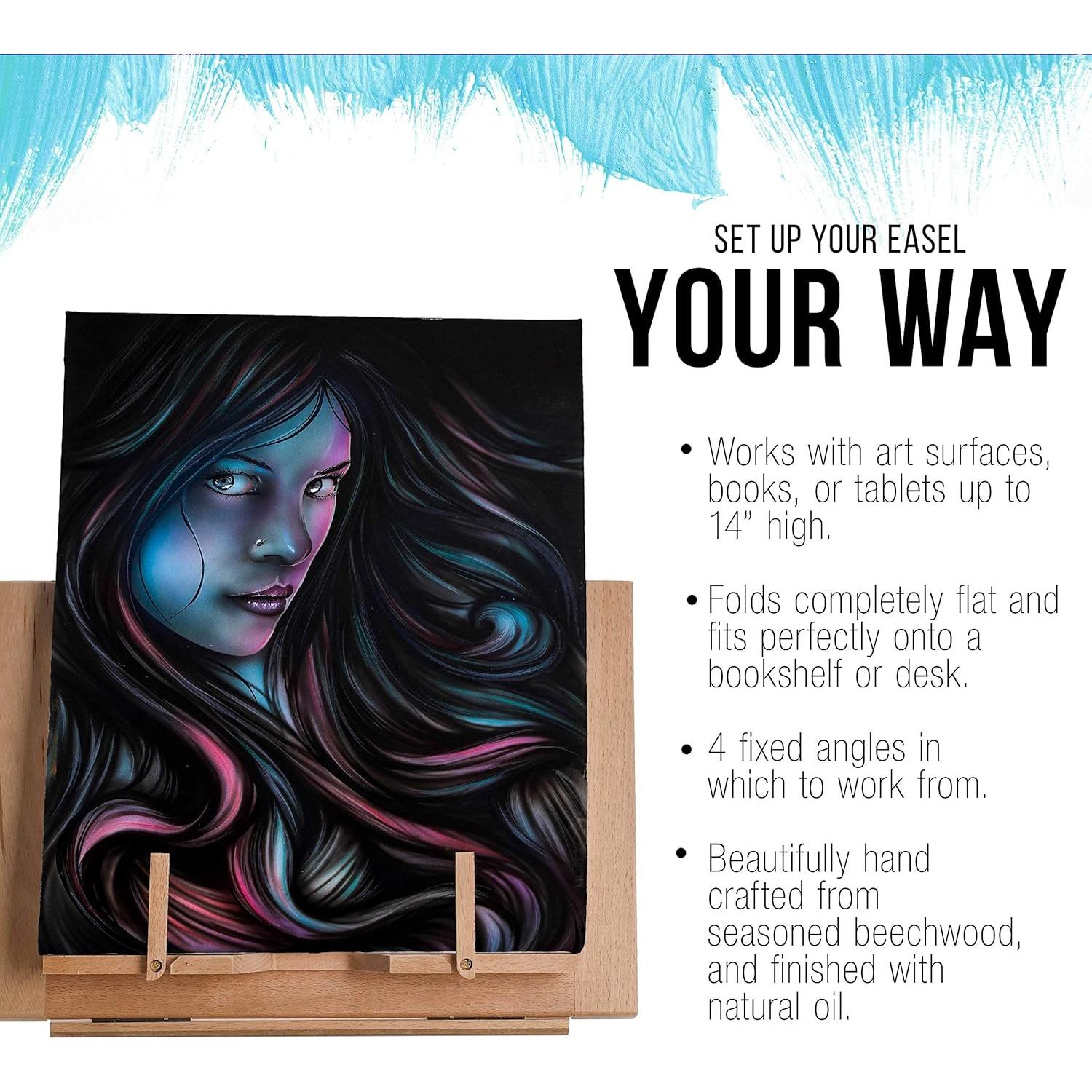 Caballete de Madera Ajustable Suministro de Arte 34.3 cm