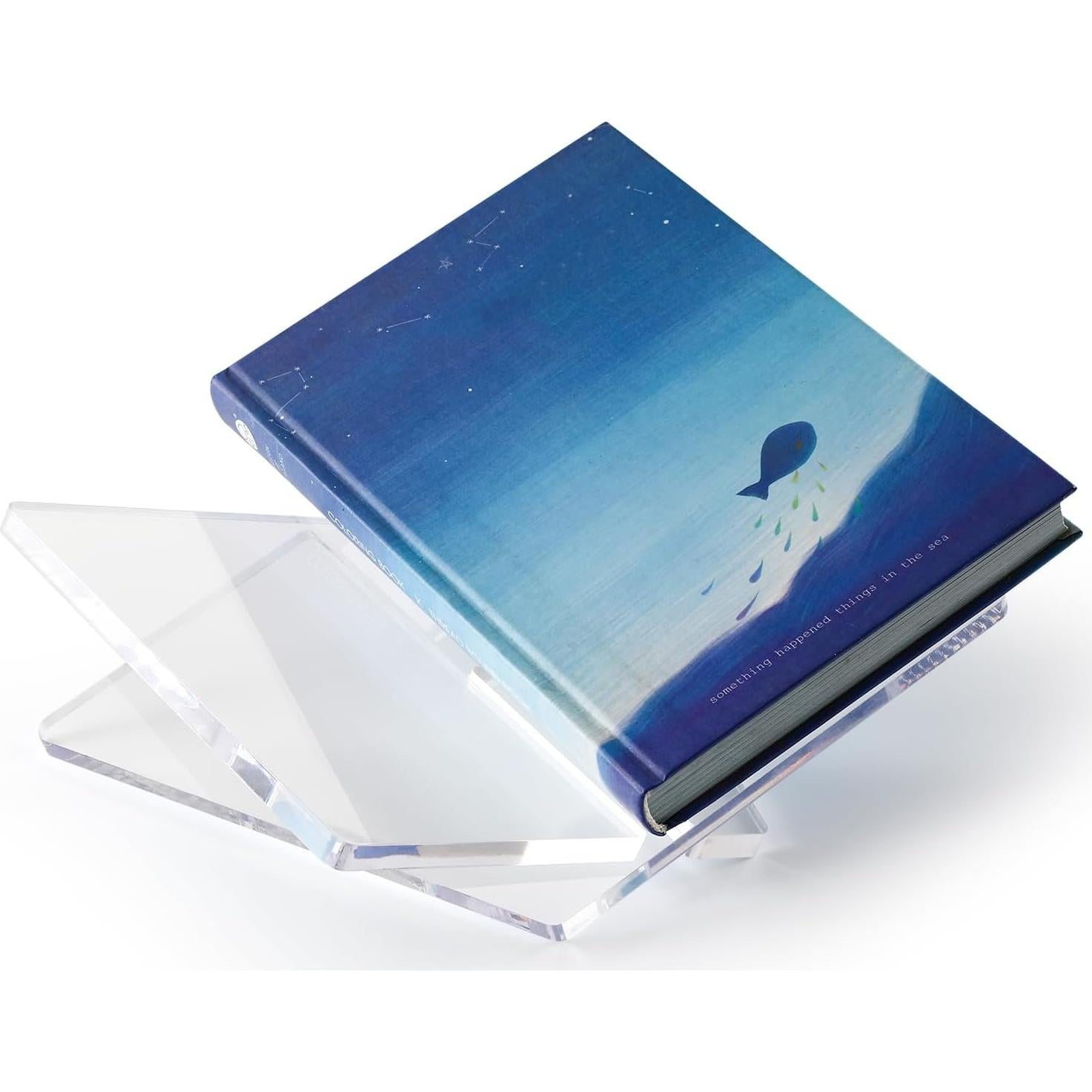 Soporte de Libro Acrílico UikJOY Transparente Mediano 22cm x 16cm