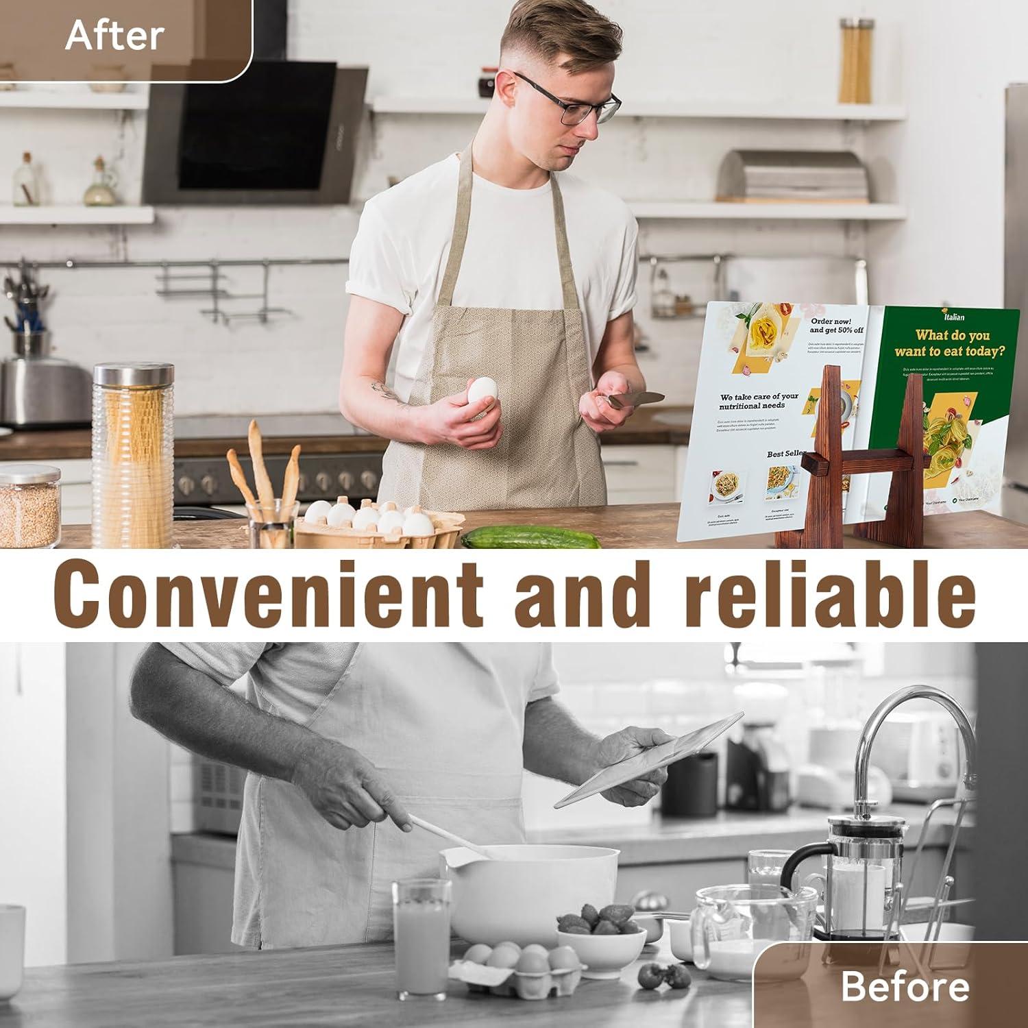 Soporte para Recetarios DEBETOOL de Madera 22.6 cm Marrón