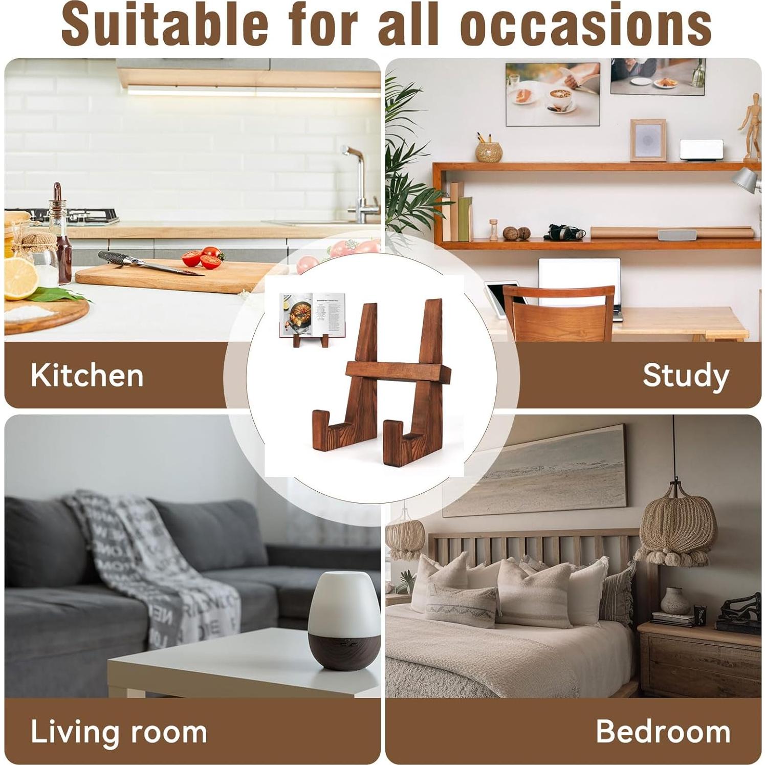 Soporte para Recetarios DEBETOOL de Madera 22.6 cm Marrón