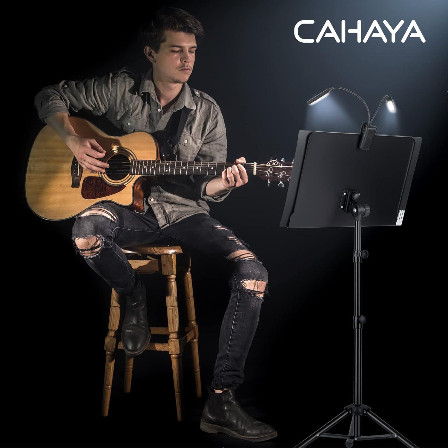Soporte de Partituras CAHAYA 6 en 1 con Luz y Accesorios