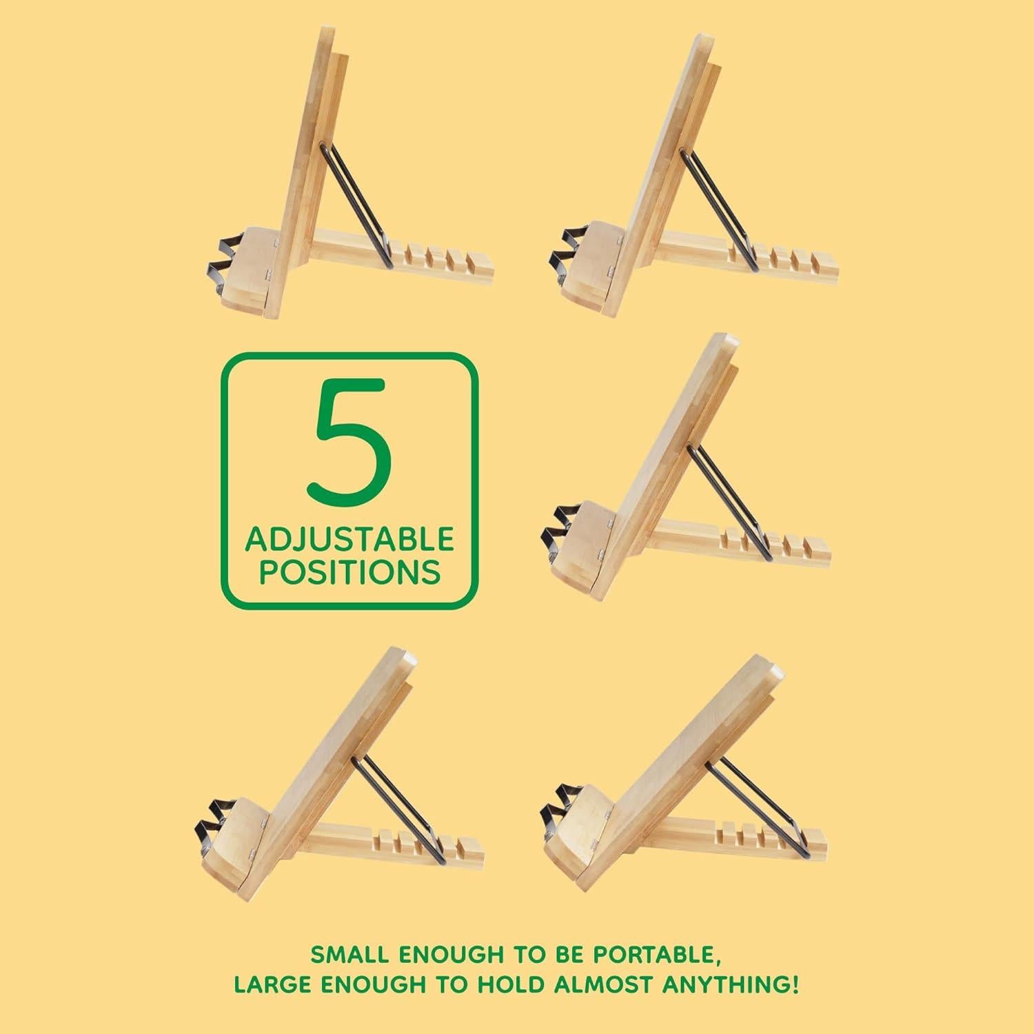 Soporte de Libro Universal BambooMN - Plegable y Ajustable