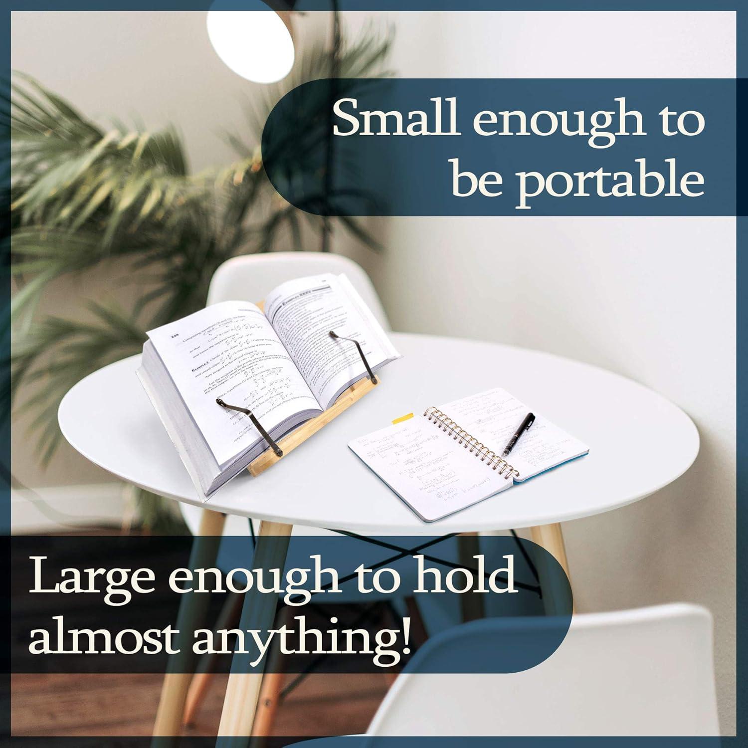 Soporte de Libro Universal BambooMN - Plegable y Ajustable