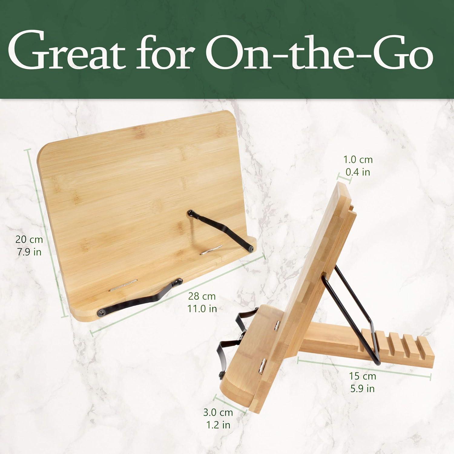 Soporte de Libro Universal BambooMN - Plegable y Ajustable