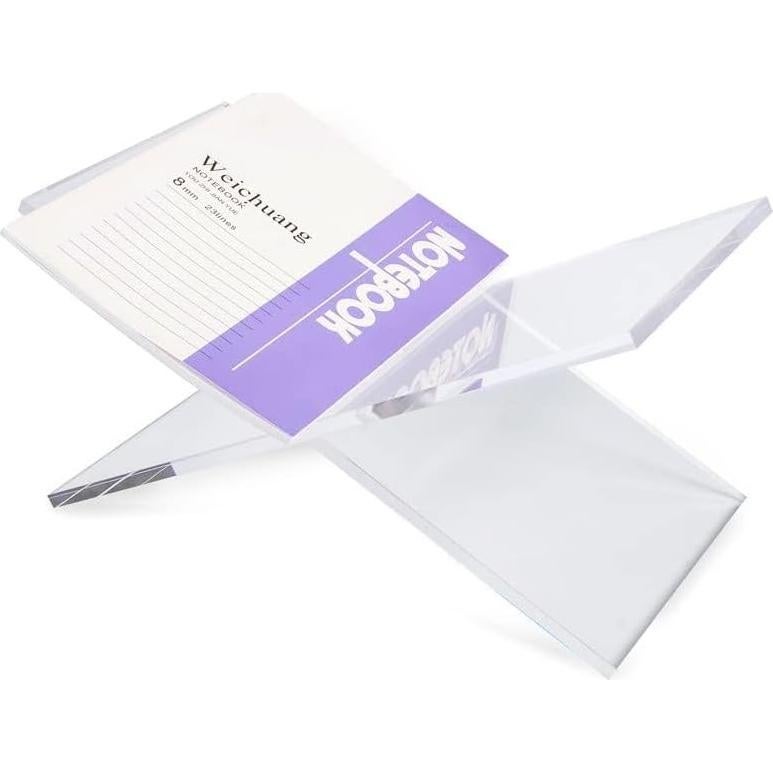 Soporte de Libro Acrílico Amlits Grande para Cocina y Lectura