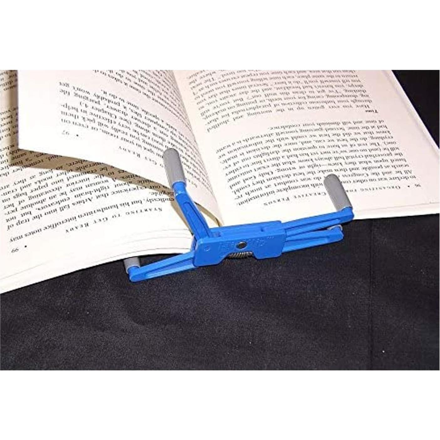 Soporte de Libro Portátil FlipKlip Azul - Paquete de 3 Unidades