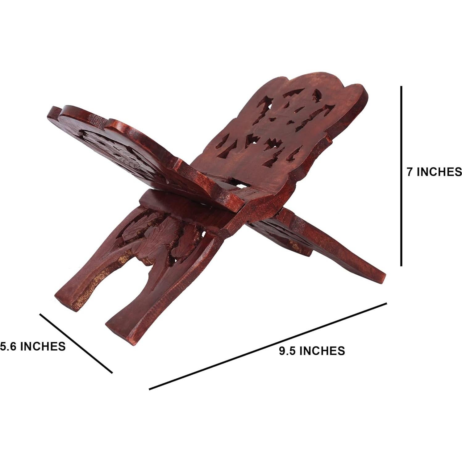 Soporte de Lectura de Libros de Madera eTroves Plegable