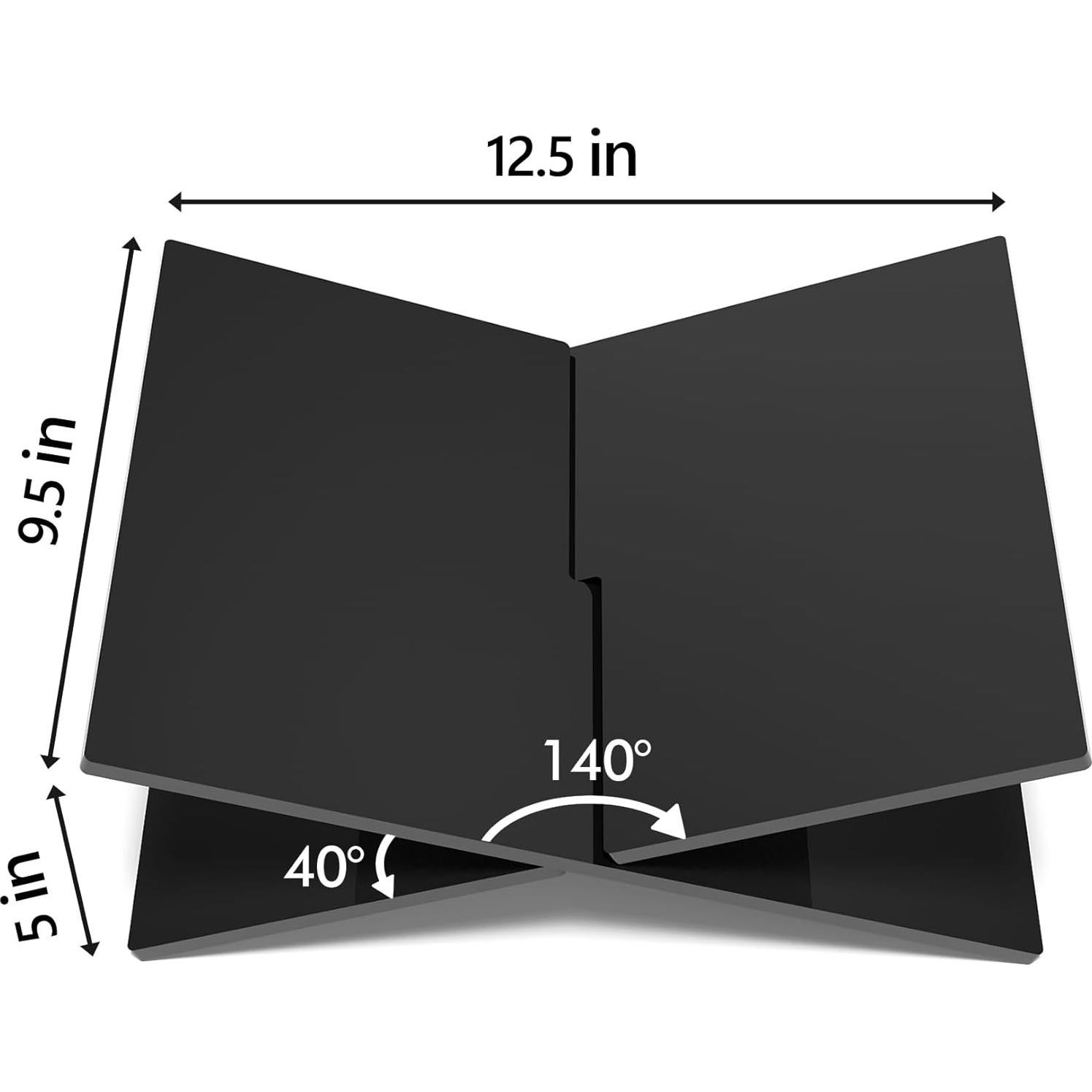 Soporte de Libro Acrílico Neatsure Grande 31.75x24.13 cm Negro