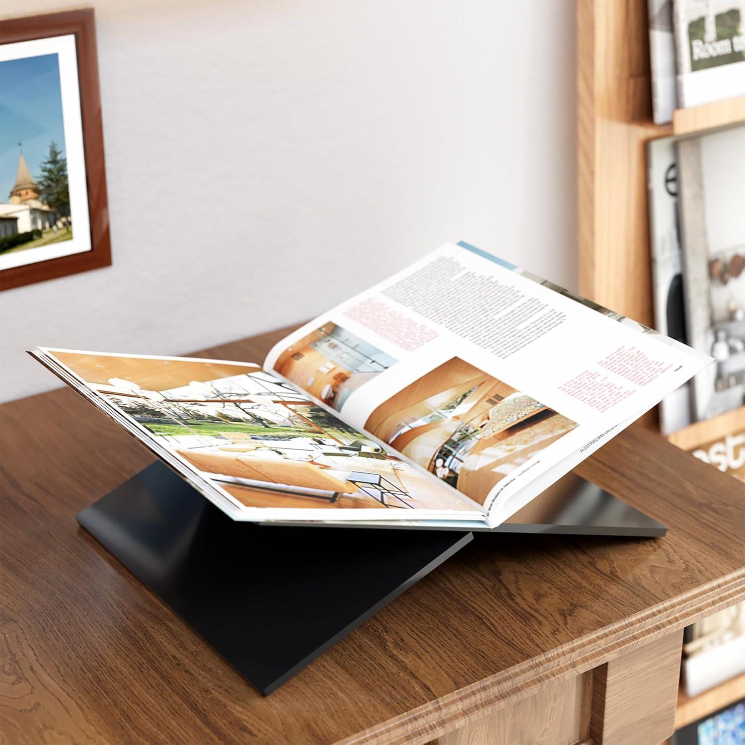 Soporte de Libro Acrílico Neatsure Grande 31.75x24.13 cm Negro